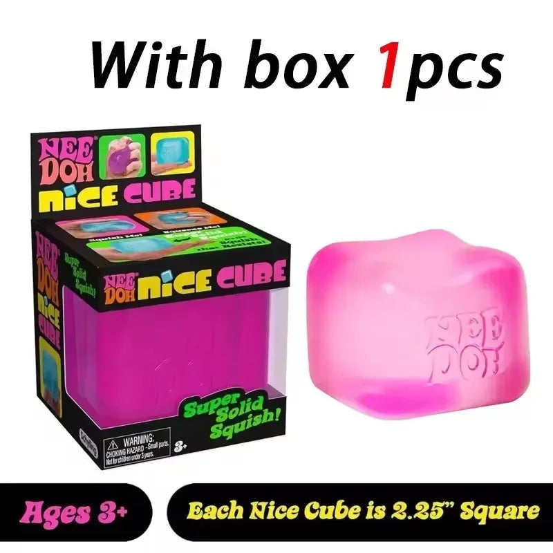 {In Stock}*&/*// Squishy Schylling Needoh Nice Cube Sensory Stress Reliever Fidget Tool Anti-Anxiety Relief Squeeze Kids Toy 말랑이